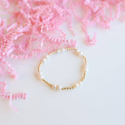 Coastal Pearl Bracelet in Gold