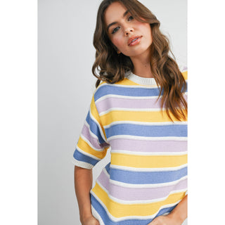 Spring Pastels Striped Knit