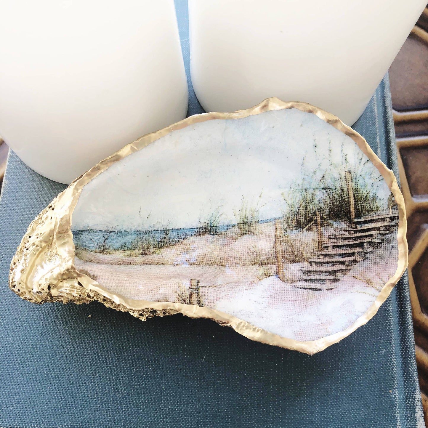 Sand Dune Ring Dish | Oyster Ring Dish | Oyster Jewelry Dish