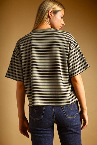 Sage and Stripes Tee