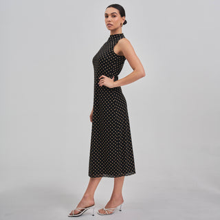 NYC Girl Polka dot mesh dress