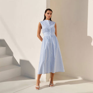 Pricilla Striped Button Down Dress