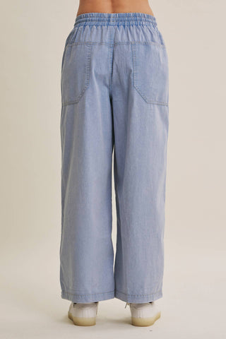 MINERAL-WASHED PANTS