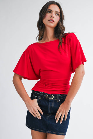 Carolina Sky Back Tie Top