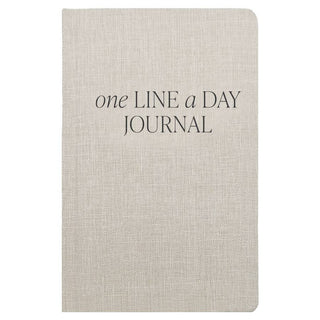 *NEW* Tan One Line A Day Fabric Journal - Stationery Gifts