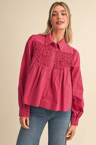 Diamond Ruched Top
