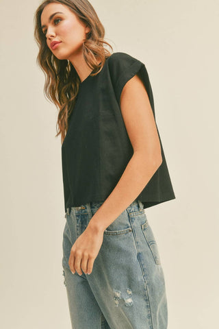 Blackout Crop Tee