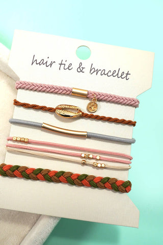 BOHO DUAL FUNCTION KNOT BRACELET HAIR TIES | 40BH104