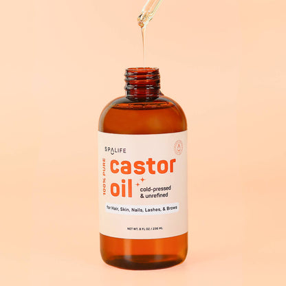 Castor Oil 100% Pure - For Hair, Skin, Nails, Lashes & Brows