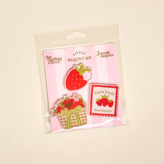 Little Magnet Set-Farm Fresh Strawberries