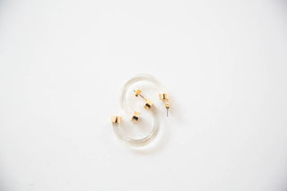 Clear Hoop Earrings