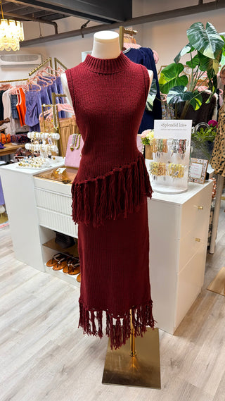 Montana Sunset Fringe Knit Set