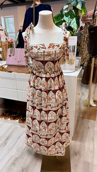 Botanical Midi Dress