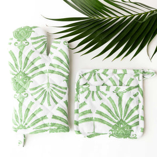 Deco Palm Oven Mitt Set