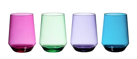 TR-0759Color Stemless Wine Glass