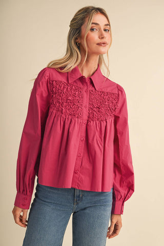 Diamond Ruched Top