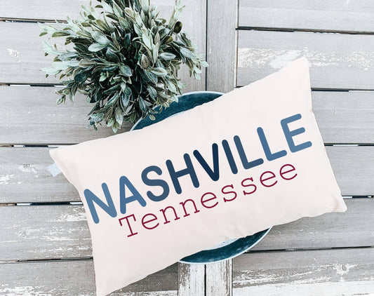 Custom City Pillow - Any City and State