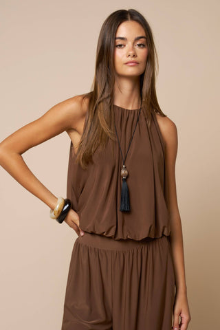 Bubble Hem Sleeveless Top