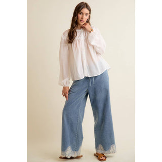 Lacey Thoughts Wide Denim Pant