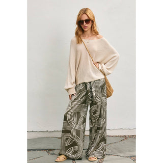 Monochrome Motion Looped Belt Pants