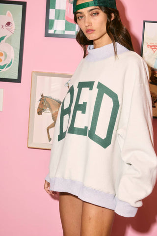 GYM & BED Reversible Mockneck Sweatshirt