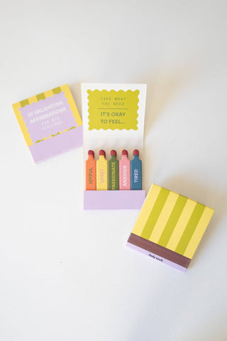 Feelings Affirmations Matchbook