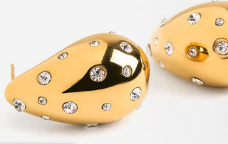 Icon Tear Drop-Stainless Steel and CZ