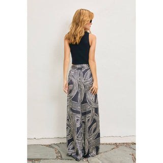 Monochrome Motion Looped Belt Pants