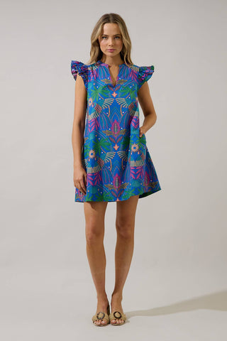 Evalyn Ruffle Mini Dress