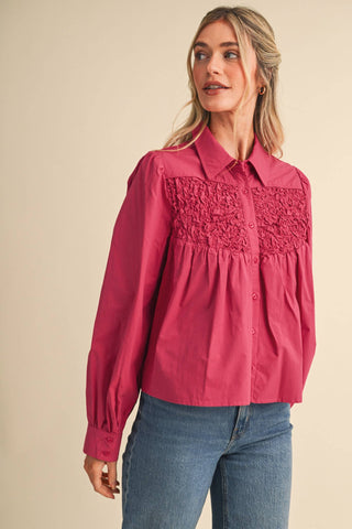 Diamond Ruched Top