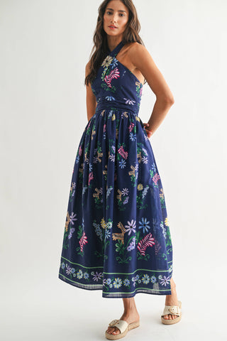 Blooming in Blue Dress
