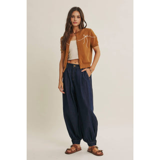 French Morning Bow Cardigan