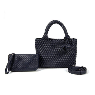 Daya Mini Woven Tote Bag w/ Bag Charm