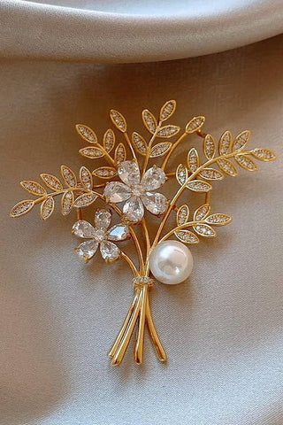 Vintage Brooches Pins Classic Retro Rhinestone