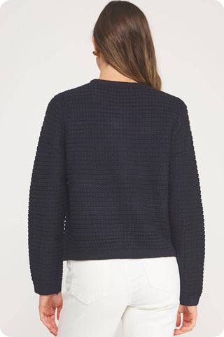 The Diana Textured Knit Cardigan