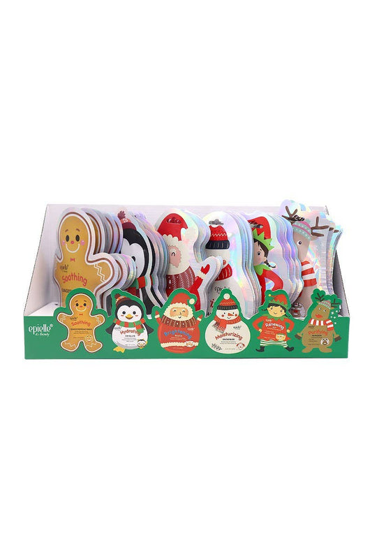 Epielle 0520-36 Holiday Character Mask Display - 36pc