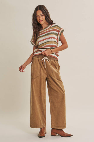 MINERAL-WASHED PANTS