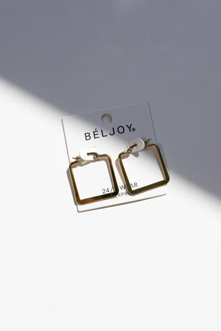 Eudora Square Hoop Earrings
