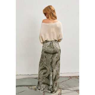 Monochrome Motion Looped Belt Pants