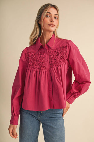 Diamond Ruched Top