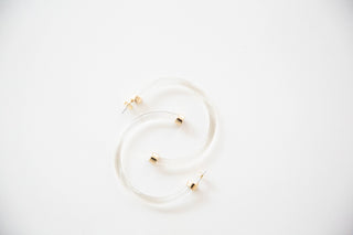 Clear Hoop Earrings