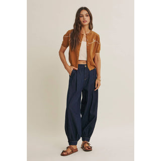 French Morning Bow Cardigan