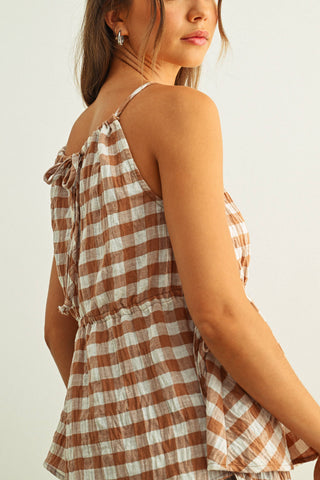 Brown Sugar Gingham Set