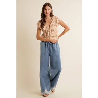 Lacey Thoughts Wide Denim Pant