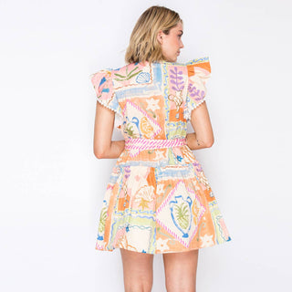Pastel Voyage Mini Dress