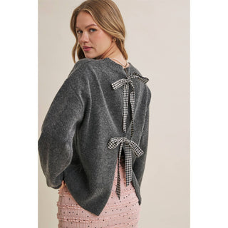 AUTUMN PICNIC BOW SWEATER