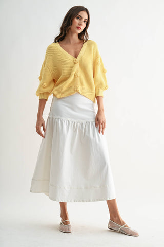 Lemon Blossom Knit Cardigan