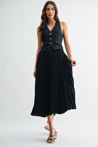 Cambridge Pleated Dress