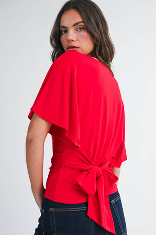 Carolina Sky Back Tie Top