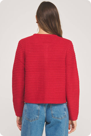 The Diana Textured Knit Cardigan